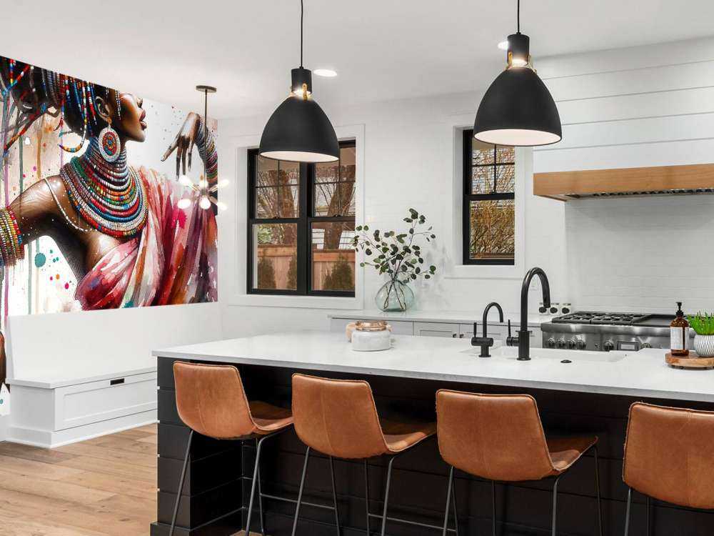 Akvarel afrikansk danser