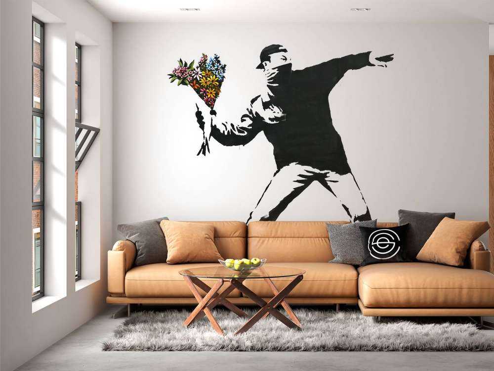 Banksy - Flower thrower