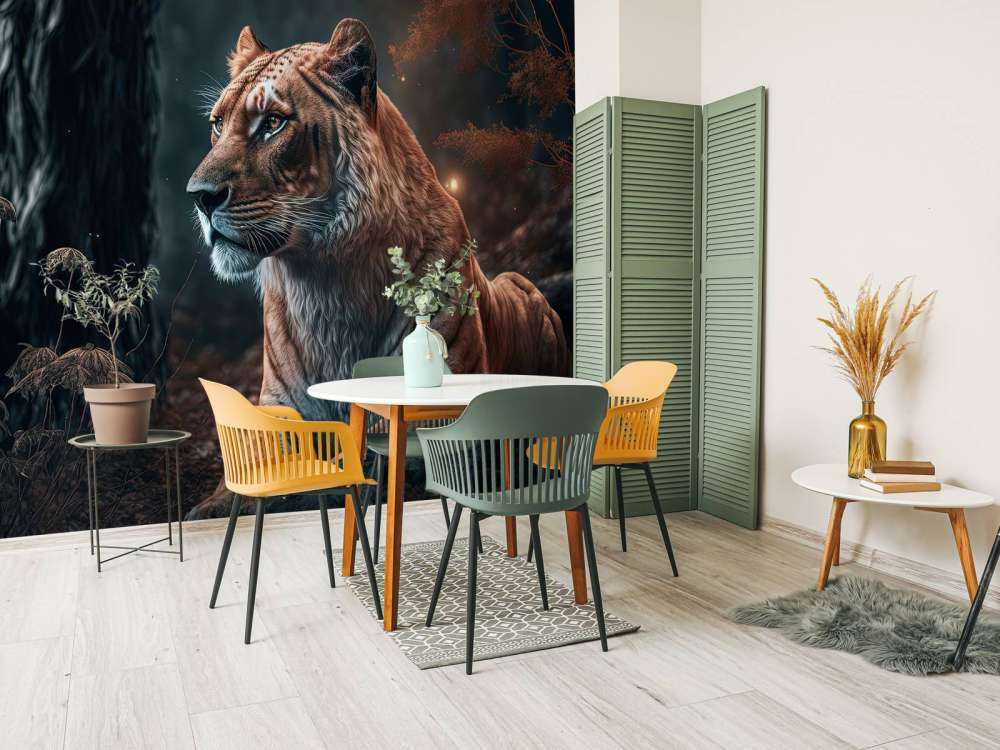 Illustration af en løve
