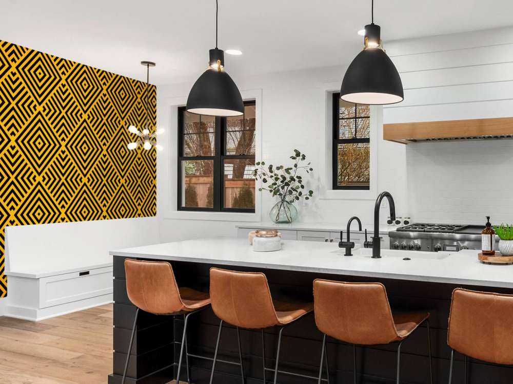 Sort og guld Art Deco