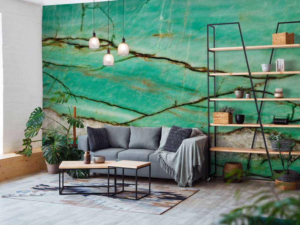 Närbild av grön marmor