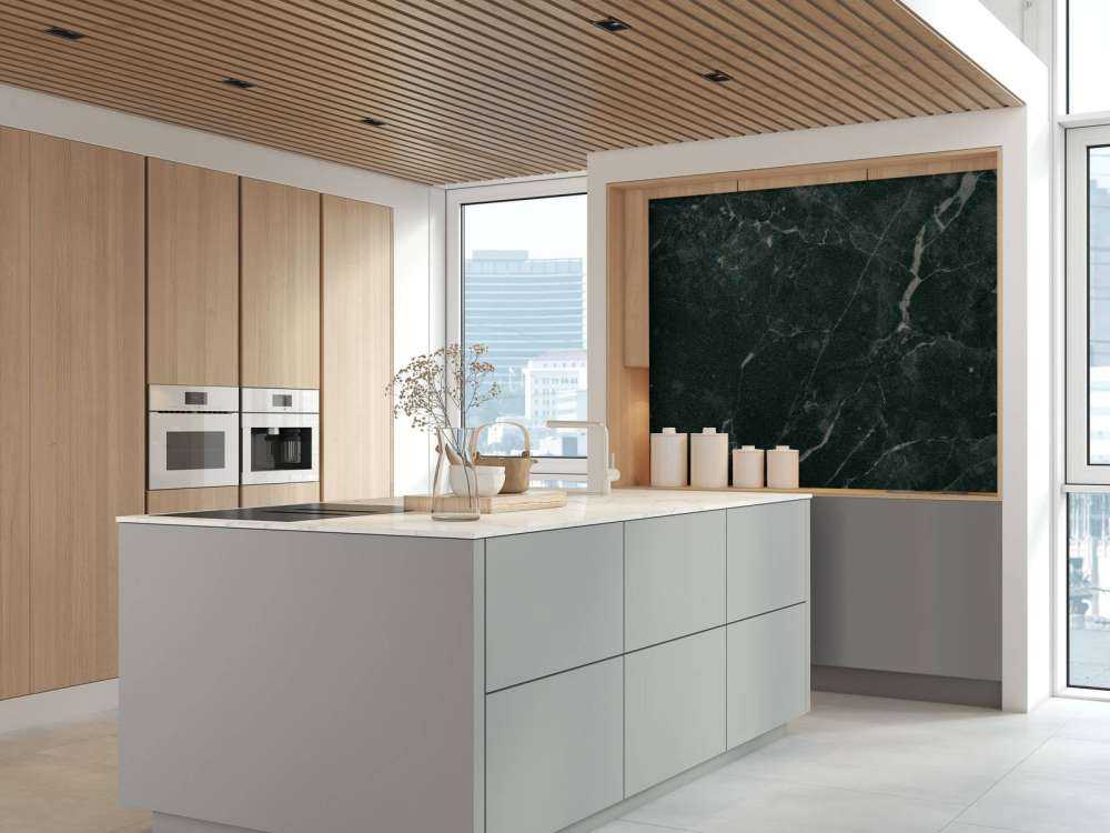 Klassisk marmor med grön nyans