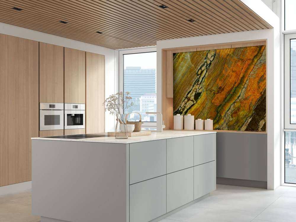 Marmor med mosaikstruktur