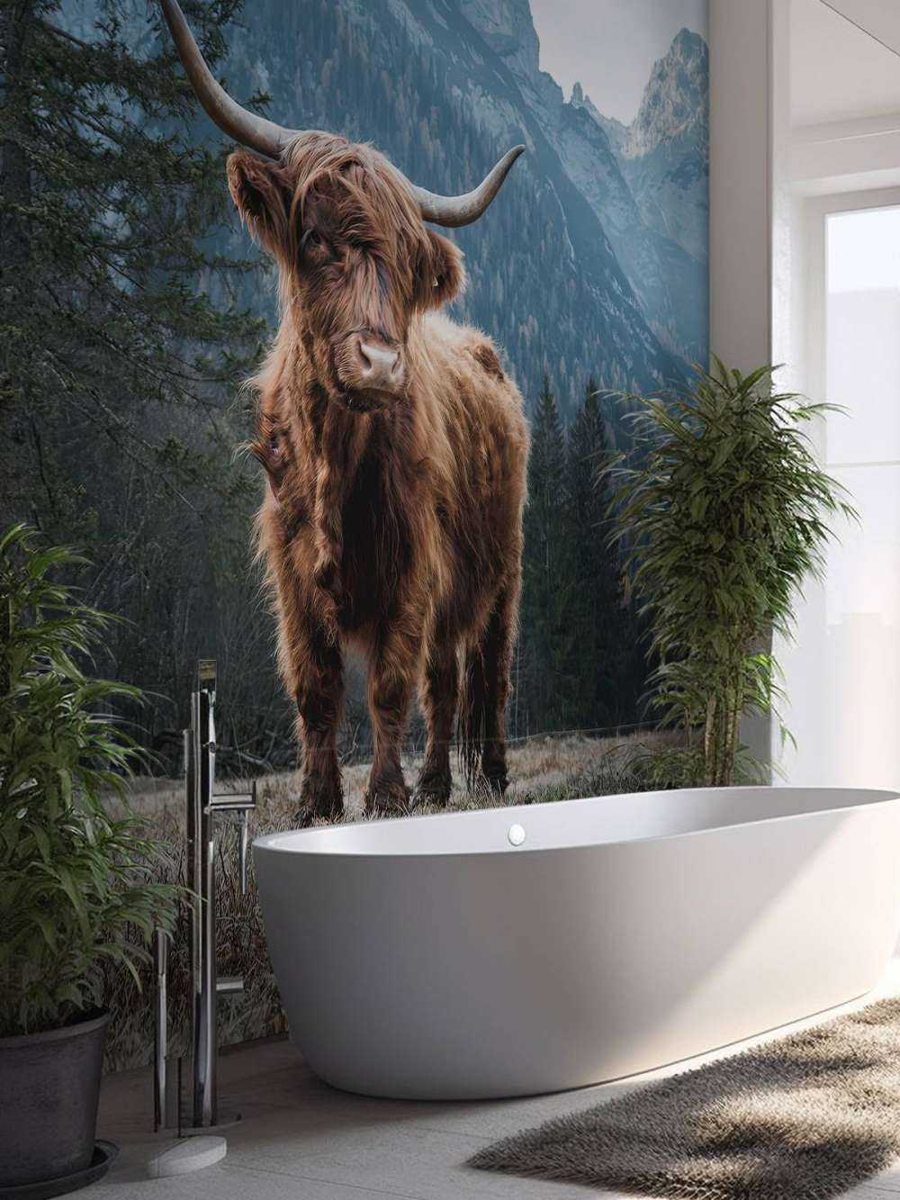 Skotsk hoglandare bloch träden