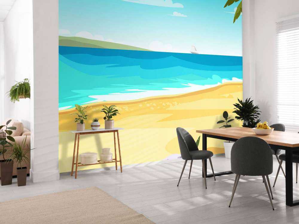 Vågig strand