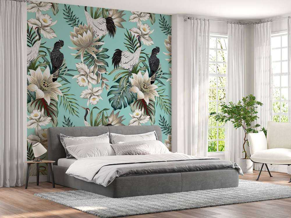 Tranor och papegojor