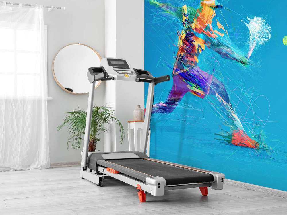 Illustrerad tennisspelare