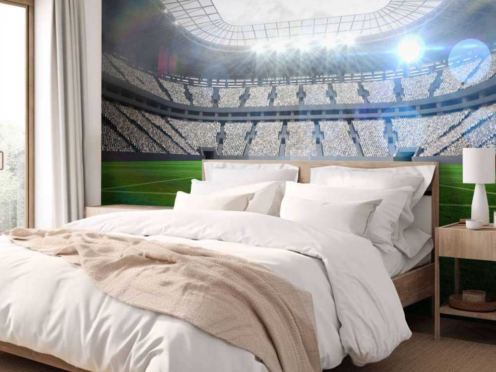 Stadion med öppet tak