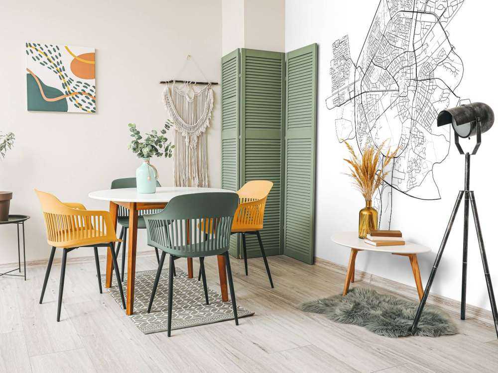 Karta över axlar, vit