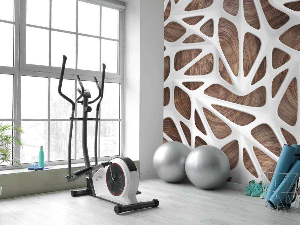 Vitt mönster på trä