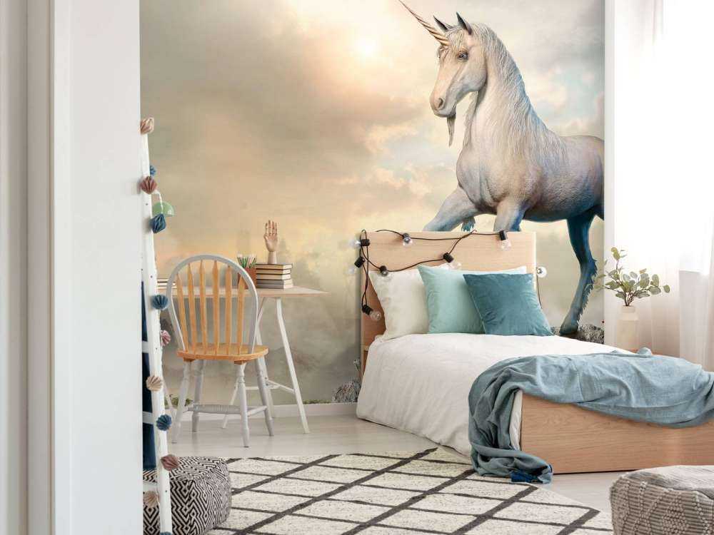 Enhörning på stenar