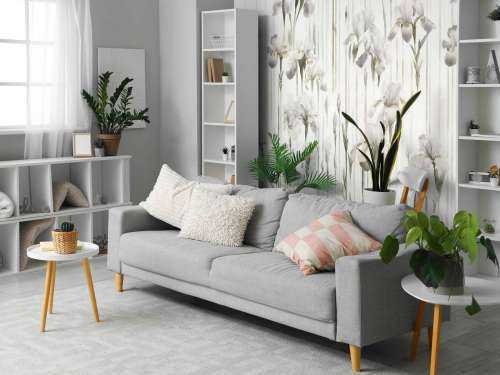Iris och ränder sömlös beige