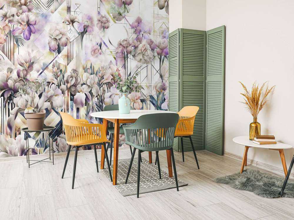 Stora akvarellirisar i violett