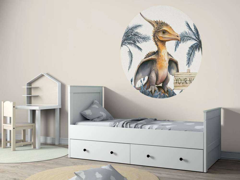 Baby pteranodon i den blåa djungeln