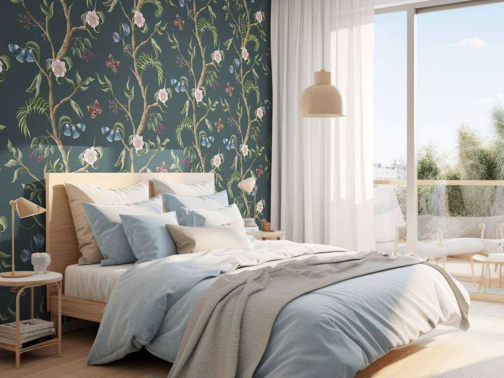 Mönster av blommande blommor