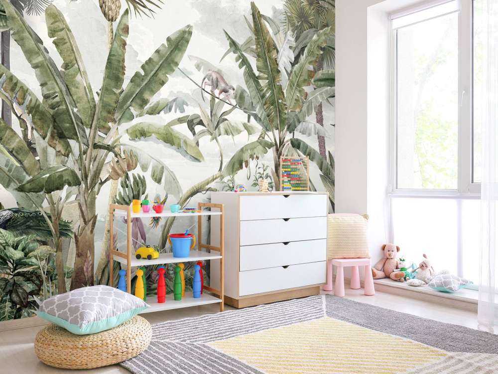 Tropisk teckning av regnskog