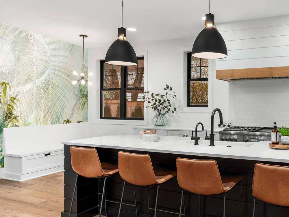 Växthus med tropiska växter