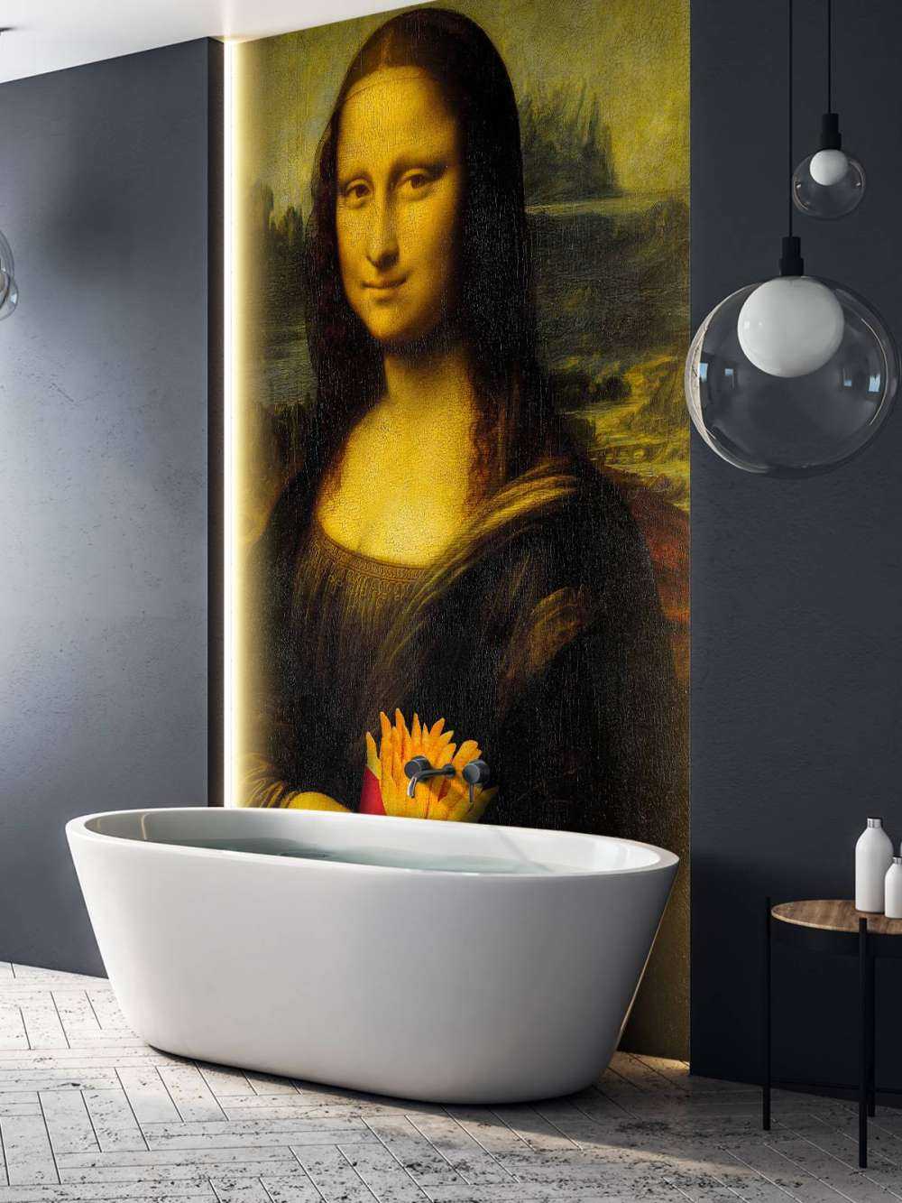 Mona Lisa med pommes frites