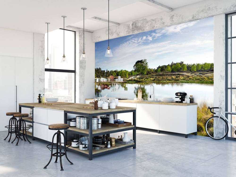 En liten skogsjö i hedområdet