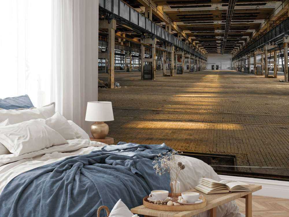 Gammel forlatt garasje