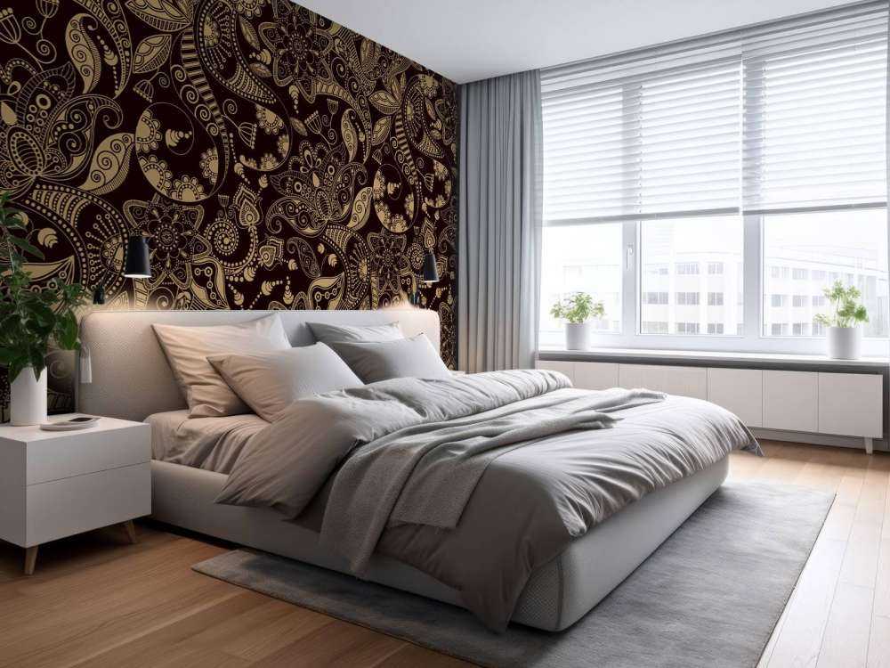 Gull blomstermønstre