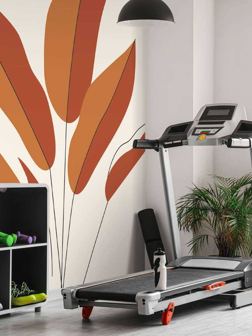 Minimalistisk rød plante