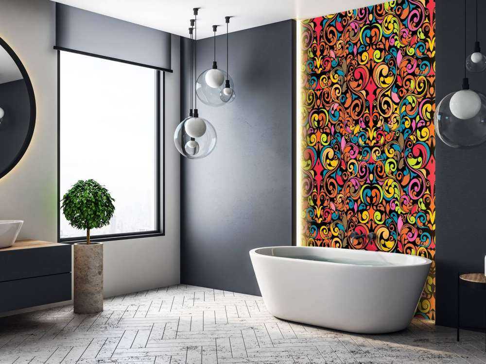 Abstrakte fargede figurer