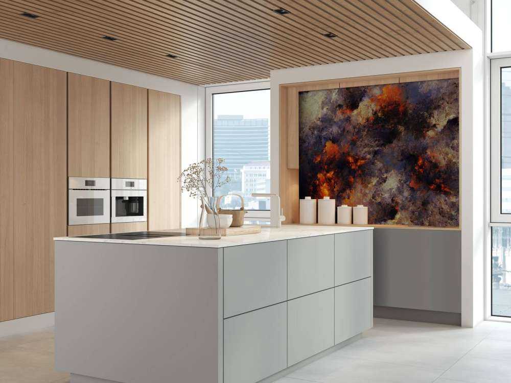 Mørke abstrakte skyer av røyk