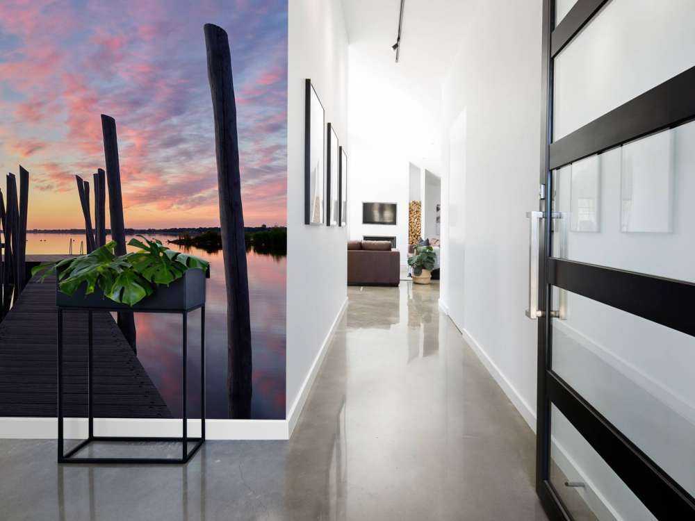 Soloppgang ved svømmehavnen