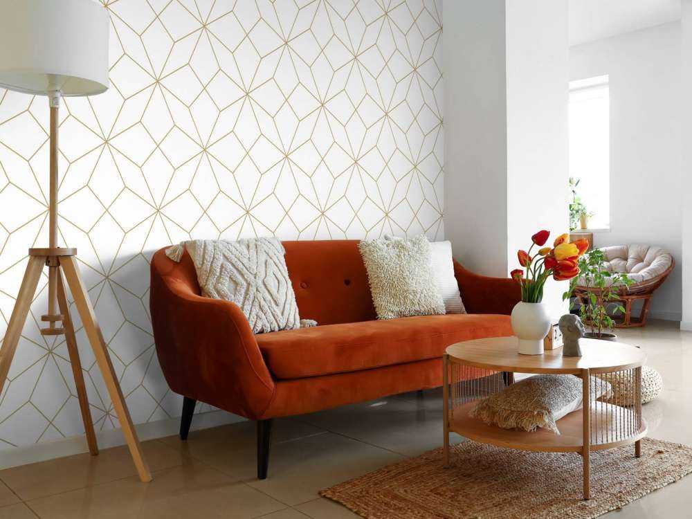 Abstrakte gylne linjer