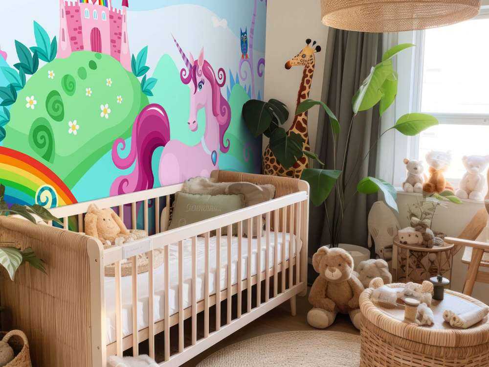 Unicorn på et slott