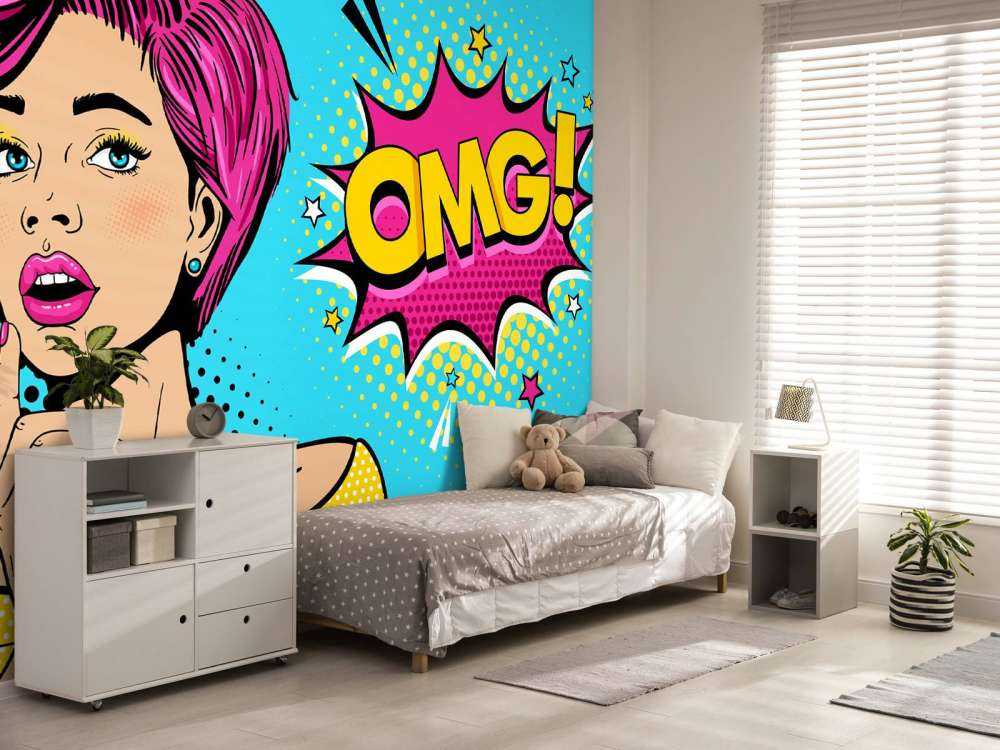 Kvinne i pop-art stil