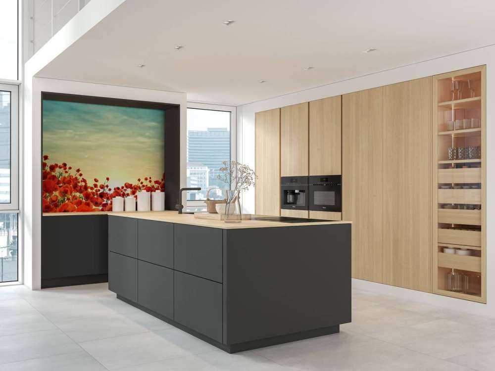 Valmuer med solnedgang