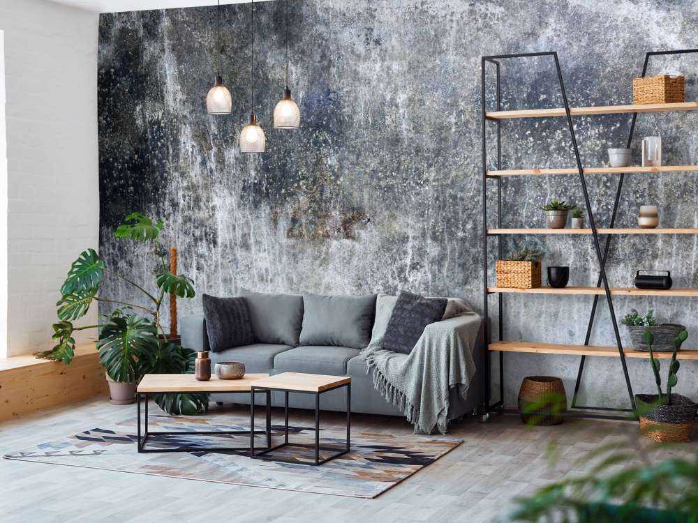 Gammel forvitret vegg