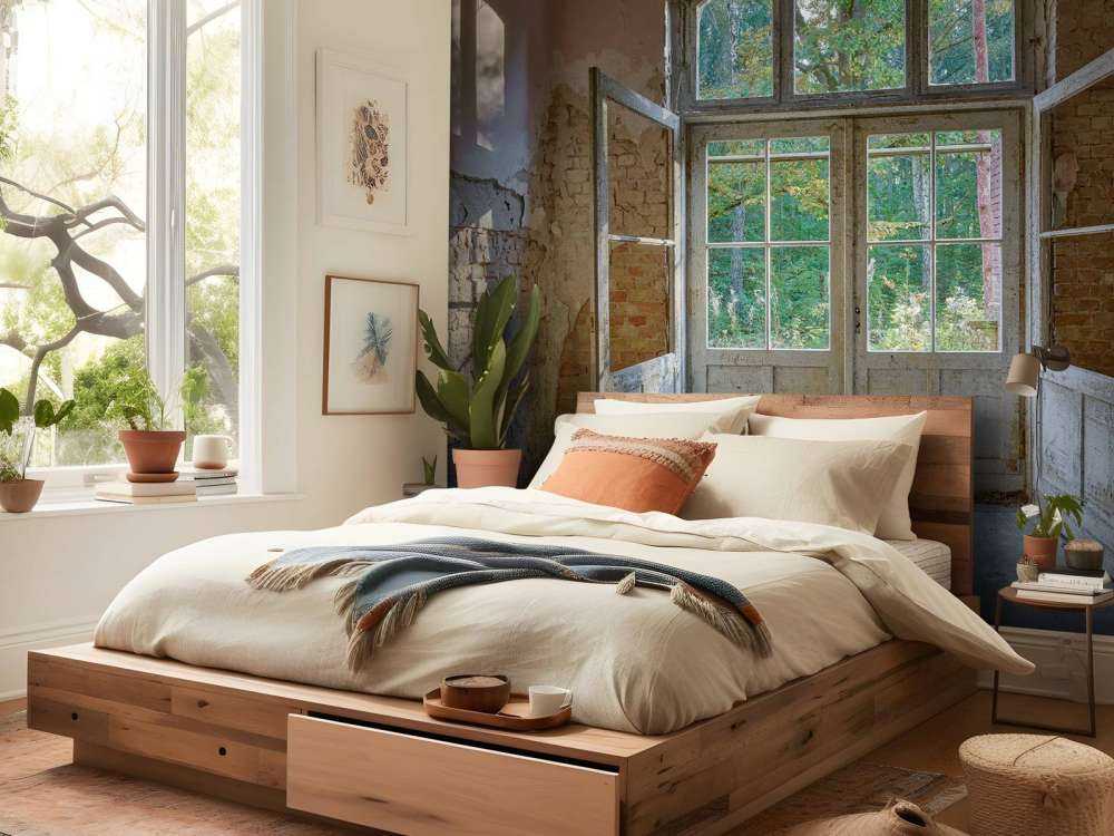 Forlatt hus ved skogen