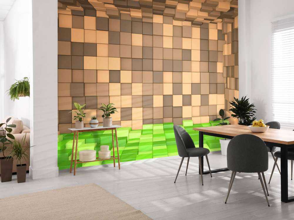 3D Minecraft Landskap