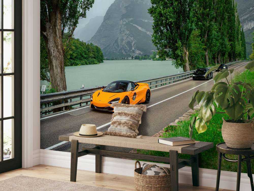 Ritt gjennom Alpene langs innsjøen