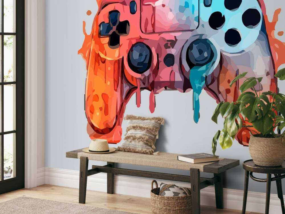 Akvarell Gamer Sprut