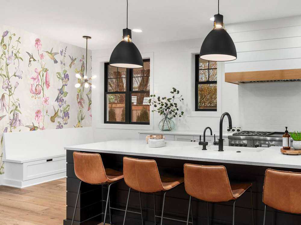 Eng- og hageblomster taupe