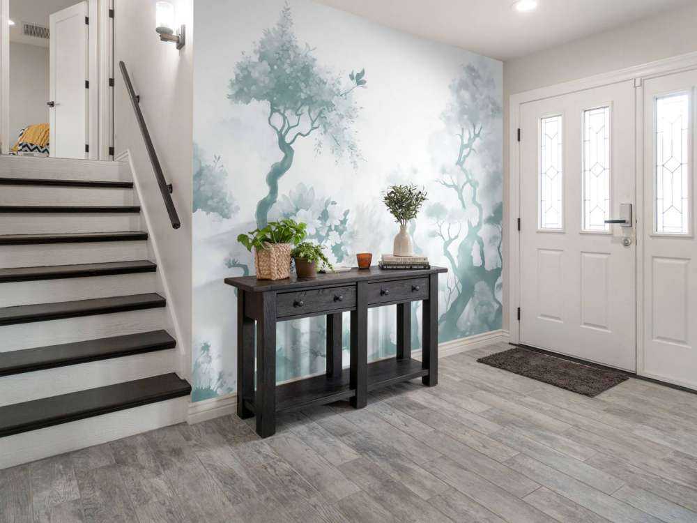 Blomstrende trær Grønn