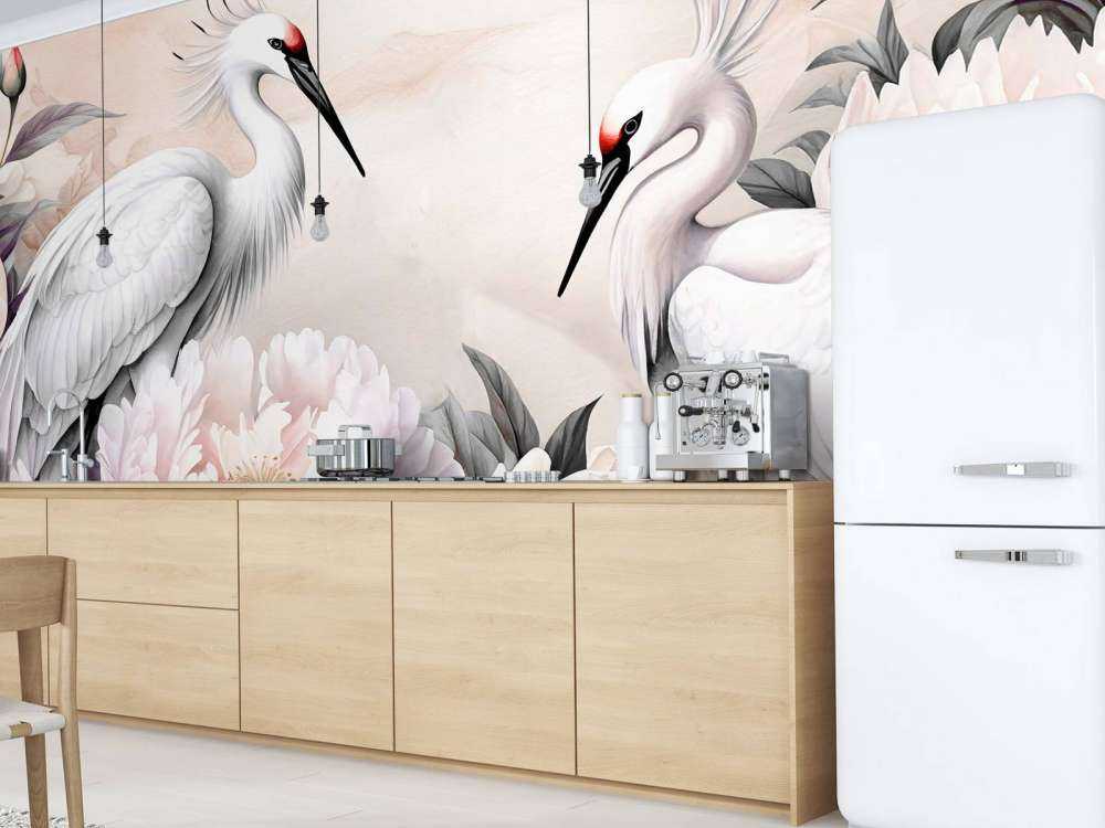 Storkens romantikk rosa