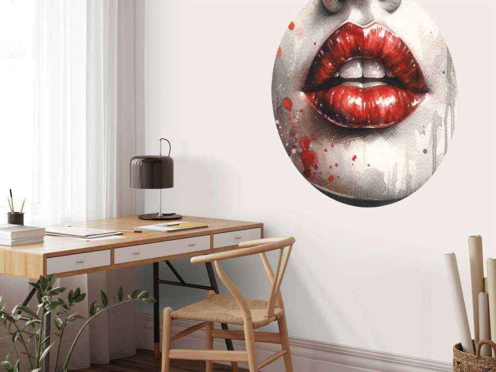 Watercolor Woman Lips #2