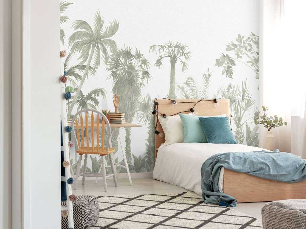 Jungle-tema i grønt