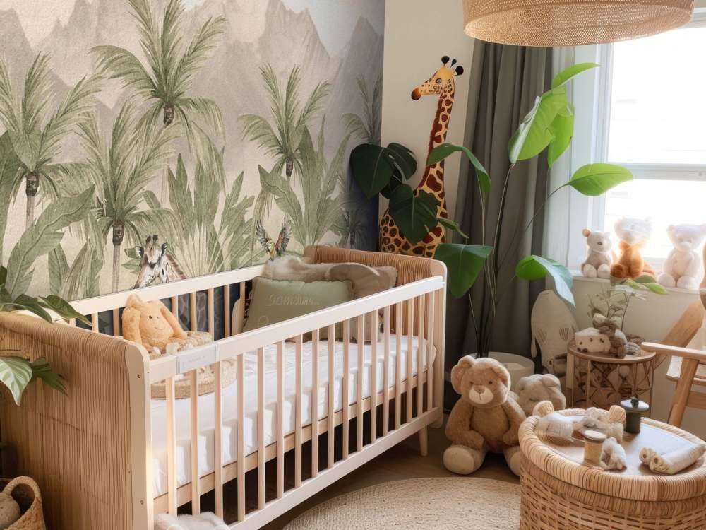 Fjellandskap med dyr