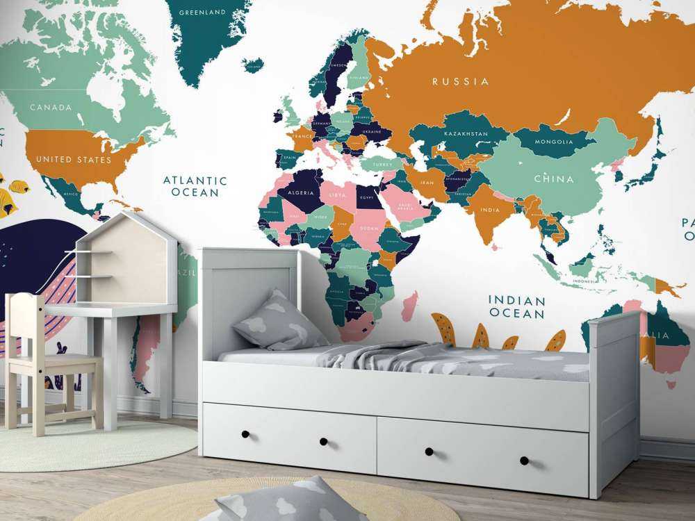 Verdenskart med havdyr