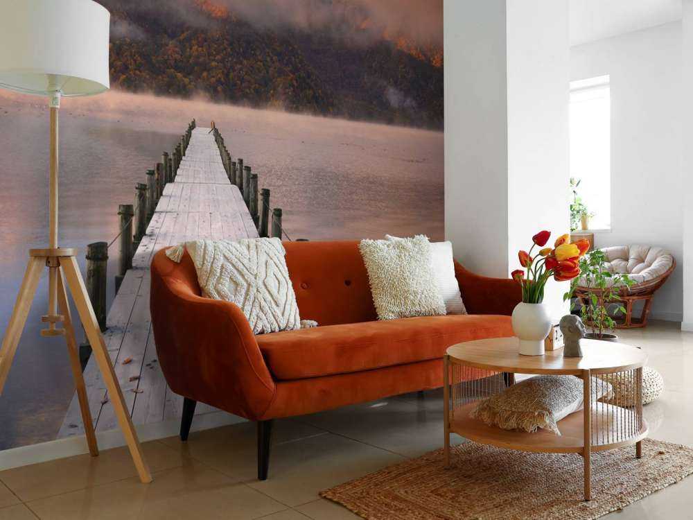 Stillas ved soloppgang