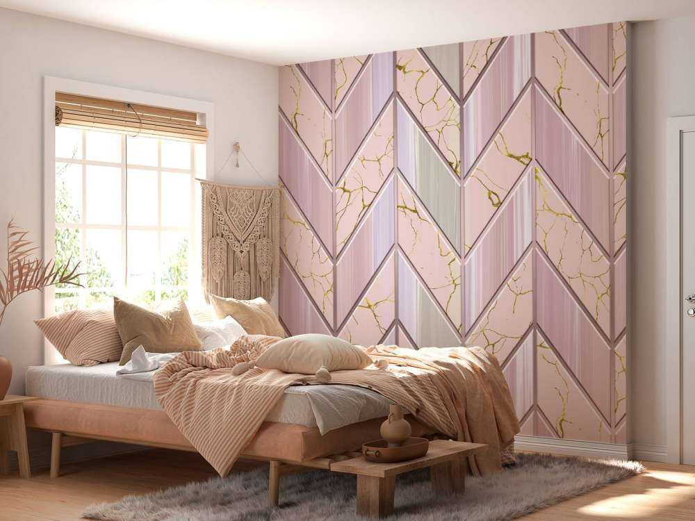 Flisemønster lyserød