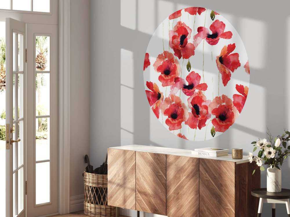 Valmuer lavet af akvarel