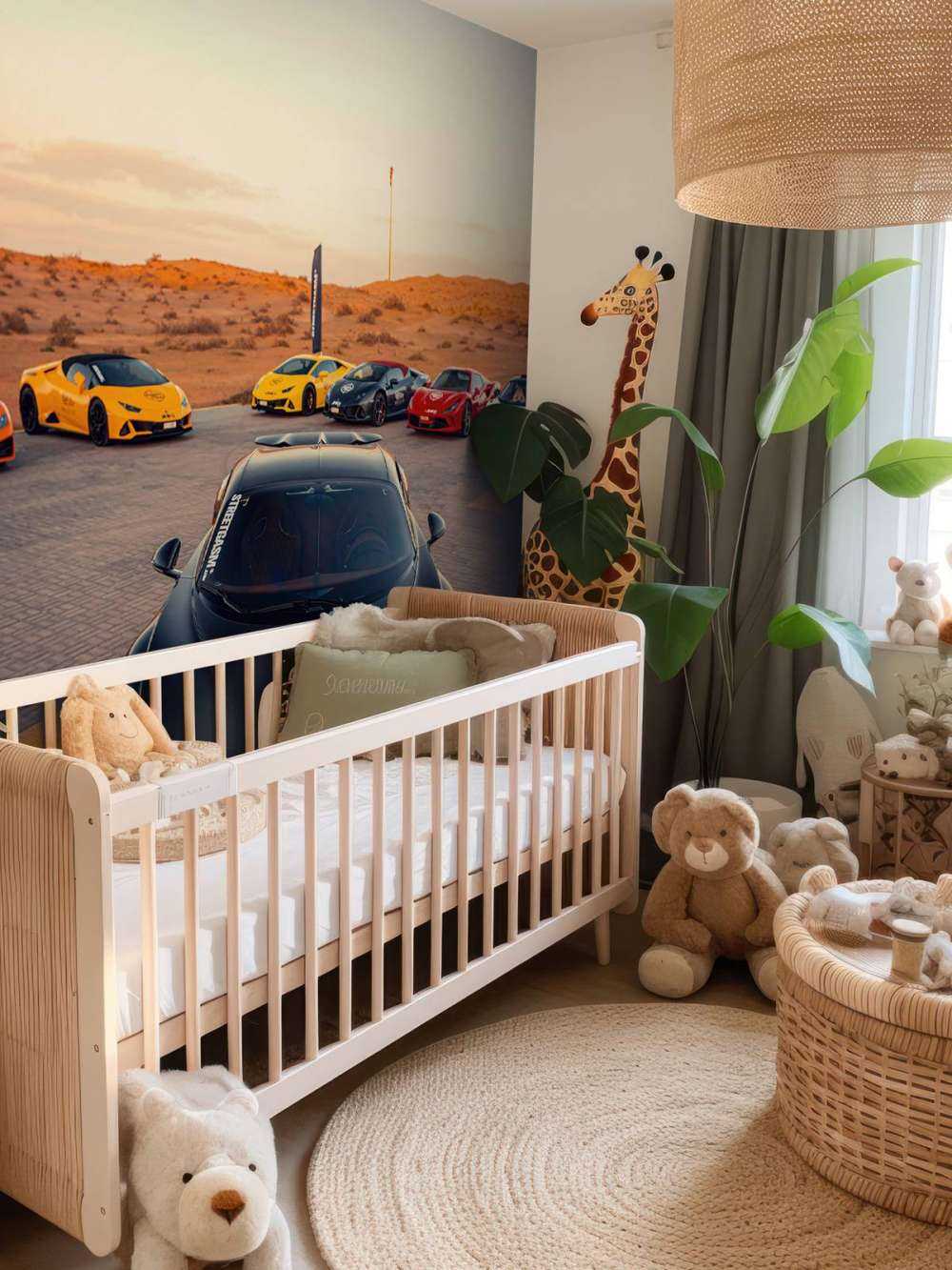 Hypercars ved solnedgang