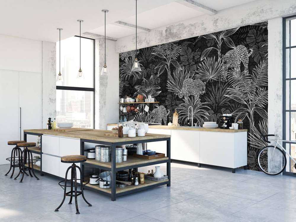 Palmetræer og pantere